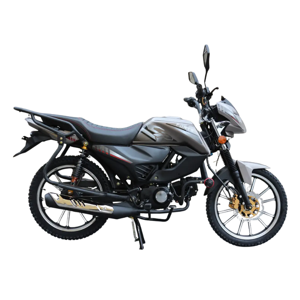 Мотоцикл дорожній Forte ALFA FT125-LX сірий 125 см&sup3;, 4-тактний, 80 км/год, витрата 2.3 л/100 км, USB 138230 фото