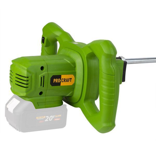 Аккумуляторный строительный миксер Procraft PMM20, 20 В, 0&ndash;750 об/мин, патрон M14, бесщеточный (без АКБ и ЗУ) 030255 фото