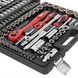 Профессиональный набор инструментов INTERTOOL 108 шт., 12-гранные головки 1/2" & 1/4", Cr-V сталь ET-6109 фото 10