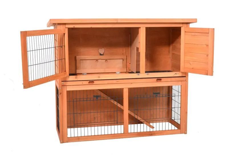 Клітка для домашніх тварин HECHT BUNNY, двоярусна кролятниця, 111,5 x 45 x 92 см HECHTBUNNY фото