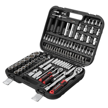 Набор инструментов INTERTOOL 1/2" & 1/4" 111 шт., Cr-V STORM ET-8111 фото