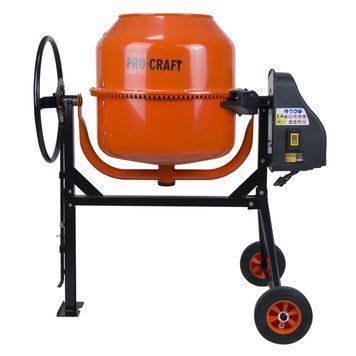Бетоносмеситель Procraft PCM180, 800 Вт, объем барабана 180 л, чугунный венец, ременный привод 900180 фото