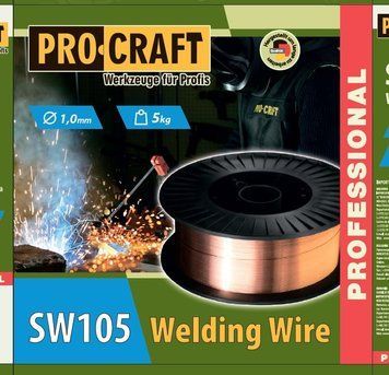 Зварювальний дріт Procraft SW105, 1 мм, 5 кг 900105 фото