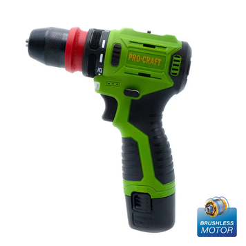 Шуруповерт Procraft PA12Pro DFR, 22 Нм, 2 аккумулятора 12 В, 2 Ач 000128 фото