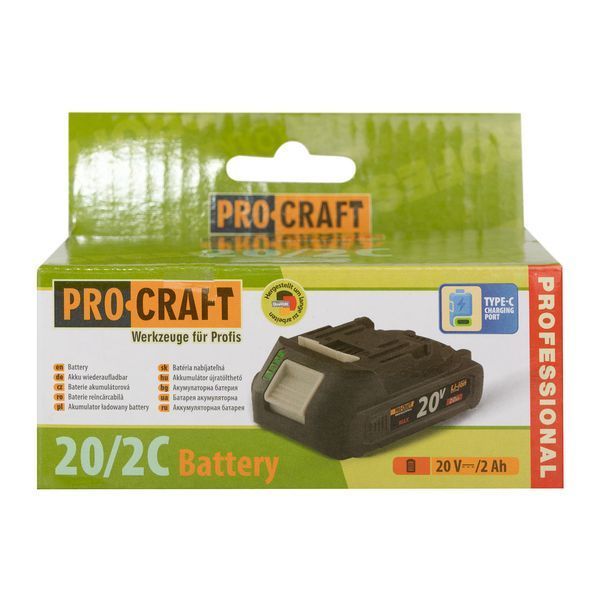 Компактный Li-Ion аккумулятор с Type-C зарядкой для инструмента Procraft 032008 фото
