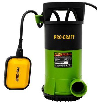 Дренажно-фекальний насос Procraft PN28, потужність 14000 л/год, напір 8 м, IPX8 PN28 фото