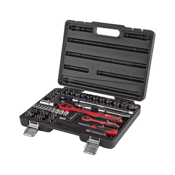 Профессиональный Набор Инструментов INTERTOOL, 1/2" & 1/4", 72 ед., CrV ET-6072 фото