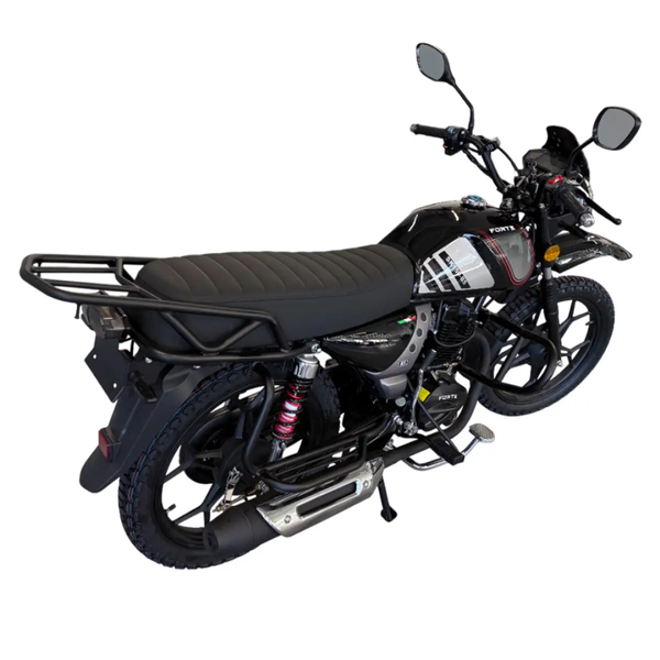 Мотоцикл дорожній Forte SK150-B5Y Чорний 150 см&sup3;, 12 к.с., 95 км/год, витрата 2.2 л/100 км, бак 14 л, електростарт 144929 фото