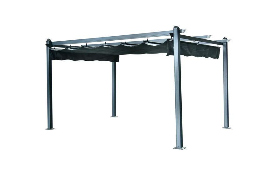 Пергола HECHT PERGOLA 4x3 м, алюмінієва, з розсувним тентом HECHTPERGOLA4x3 фото