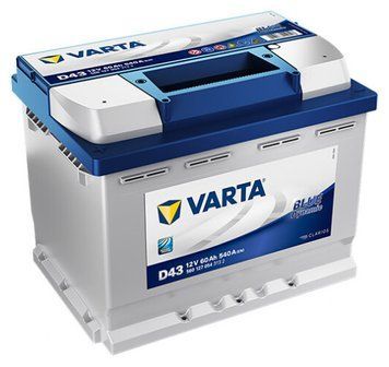Автомобільний акумулятор Varta Blue Dynamic 60Ah 540EN D43 L+ 560 127 054 фото