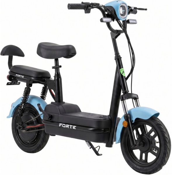 Електровелосипед FORTE LUCKY-WS500 48В 15Аг, 500Вт, до 35 км/год, запас ходу 45 км, блакитний 145064 фото
