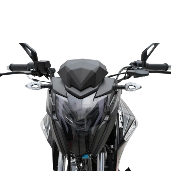 Мотоцикл дорожній Forte FT200R чорно-сірий 200 см&sup3;, 13.5 к.с., 110 км/год, витрата 2.3 л/100 км, бак 14 л, електростарт 128807 фото