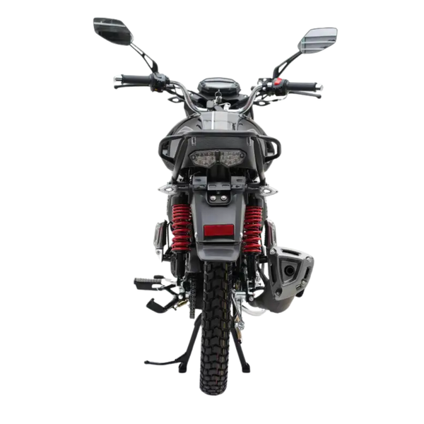 Мотоцикл дорожній Forte FT200R чорно-сірий 200 см&sup3;, 13.5 к.с., 110 км/год, витрата 2.3 л/100 км, бак 14 л, електростарт 128807 фото
