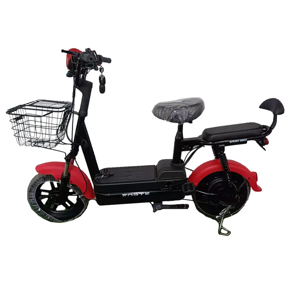 Электровелосипед FORTE LUCKY-WS500 48В 15Ач, 500Вт, до 35 км/ч, запас хода 45 км, красный 145067 фото