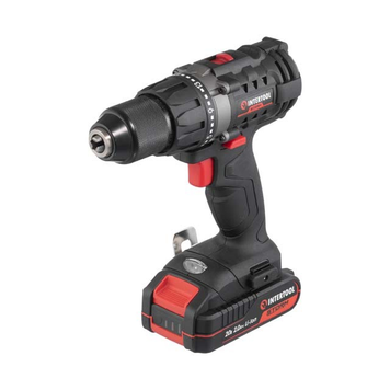 Акумуляторний дриль-шурупокрут INTERTOOL WT-0351, 20В, 50Нм, 0-450/0-1700 об/хв, патрон 2-13мм, Li-Ion 2.0Аг, зарядка 2А, кейс WT-0351 фото