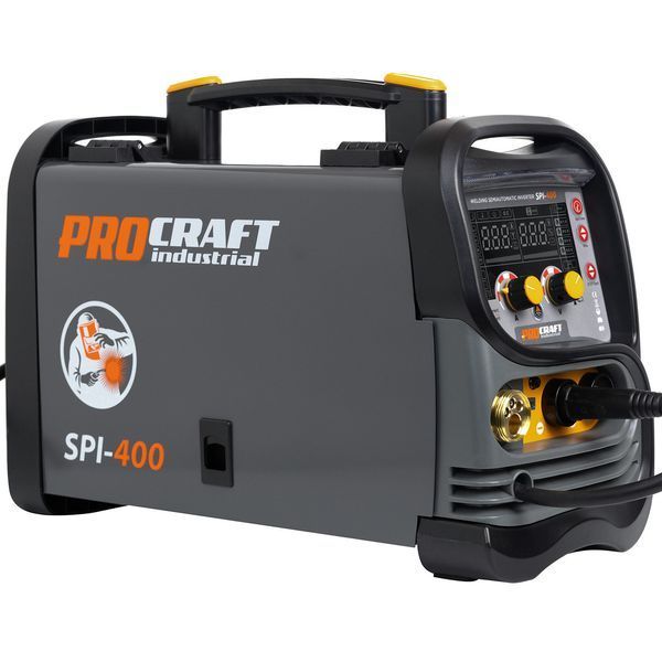 Инверторный сварочный полуавтомат 200 А, 7.1 кВт, MIG/MAG/MMA/TIG lift, катушка 200 мм &ndash; Procraft industrial SPI400 2026 074006 фото