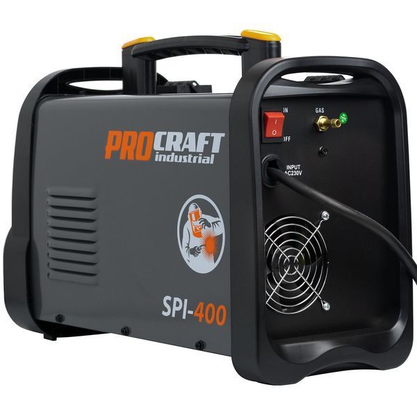 Инверторный сварочный полуавтомат 200 А, 7.1 кВт, MIG/MAG/MMA/TIG lift, катушка 200 мм &ndash; Procraft industrial SPI400 2026 074006 фото