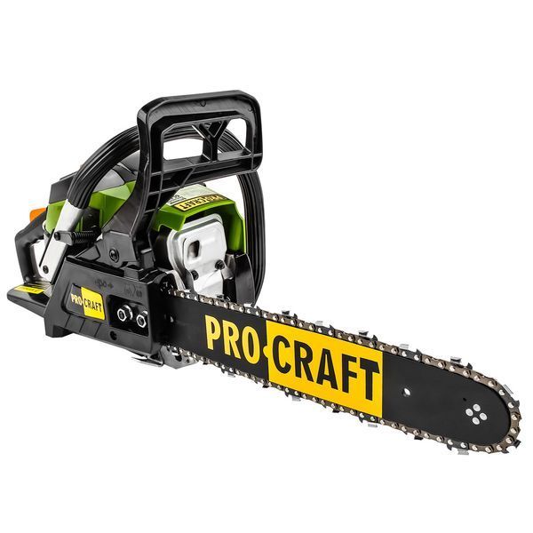 Бензопила Procraft GS-58X, двотактний 1400 Вт, 11800 об/хв, шина 14'' / 16'', крок 3/8 Lp, ручний стартер GS58X фото