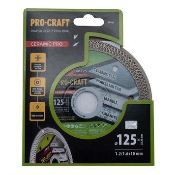 Алмазний диск PROCRAFT DM125 Ceramic PRO, 125&times;22,23 мм DM1250 фото