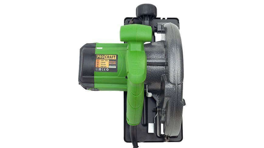 Дисковая пила Procraft KR2300, 2300Вт, 5000 об/мин, наклон 0&deg;-45&deg;, пропил при 45&deg;-45мм, при 90&deg;-60мм, диск 185 kr2300 фото