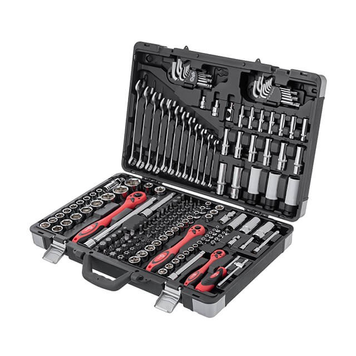 Профессиональный набор инструментов INTERTOOL, 1/4", 3/8", 1/2", 176 шт. ET-7176 фото