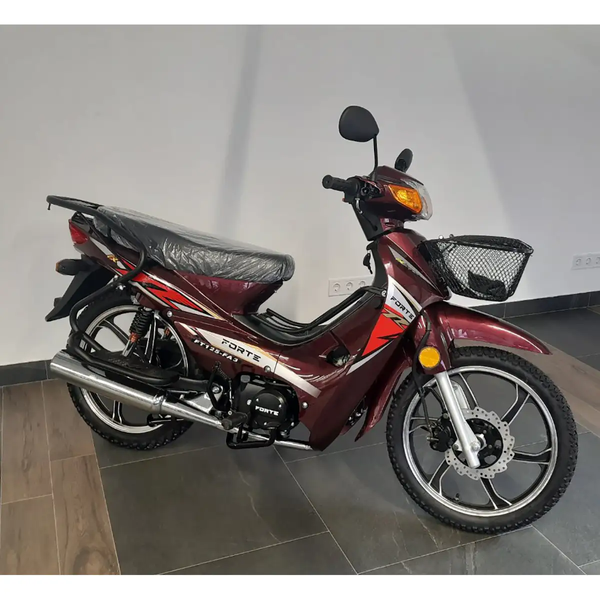 Мотоцикл дорожній Forte FT125-FA3 125 см&sup3;, 4-тактний, 80 км/год, витрата 1.9 л/100 км, електростарт, червоний 136960 фото