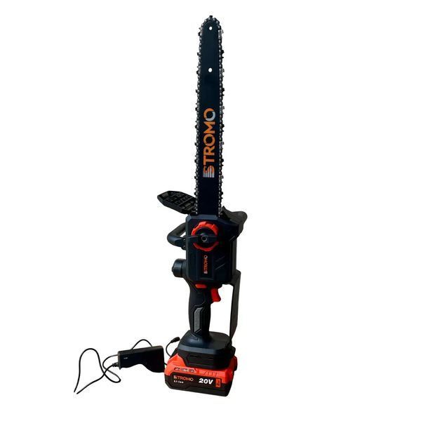 Акумуляторна пила STROMO AAS-40, 20В, 3Аг, 12" (304 мм) шина, безщіткова, АКБ + ЗП 300402 фото