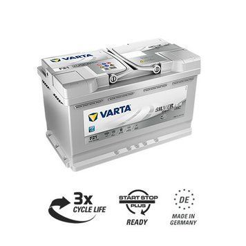 Автомобільний акумулятор Varta Silver Dynamic AGM 80Ah 800EN F21 R+ 580 901 080  фото