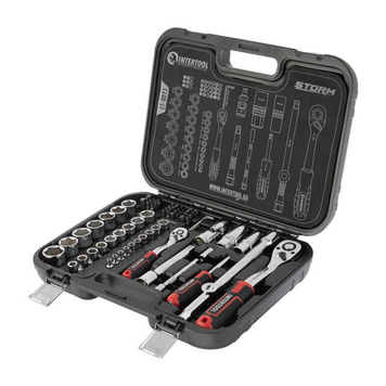 Набор инструментов INTERTOOL STORM 73 шт., 1/2" & 1/4", Cr-V ET-8073 фото