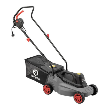 Газонокосилка электрическая INTERTOOL DT-2260, 1.2 кВт, 230 В, 3300 об/мин, ширина захвата 320 мм, высота среза 27/45/52 мм, контейнер 30 л DT-2260 фото