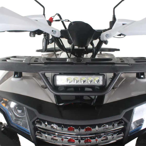 Квадроцикл бензиновий Forte ATV125F біло-червоний 125 см&sup3;, варіатор 124595 фото