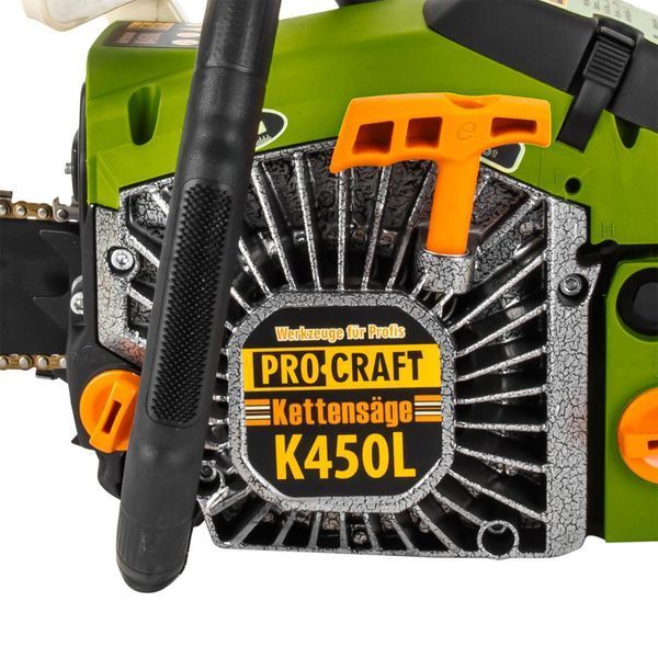 Бензопила Procraft K450L, 3600 Вт, 8500 об/мин, шина 450 мм, ручной стартер K450L фото