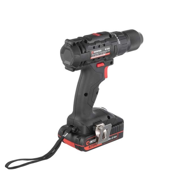Акумуляторний дриль-шуруповерт INTERTOOL WT-0350, 20 В, 35 Нм, 0-1500 об/хв, 2-13 мм, Li-Ion 2Аг, кейс WT-0350 фото