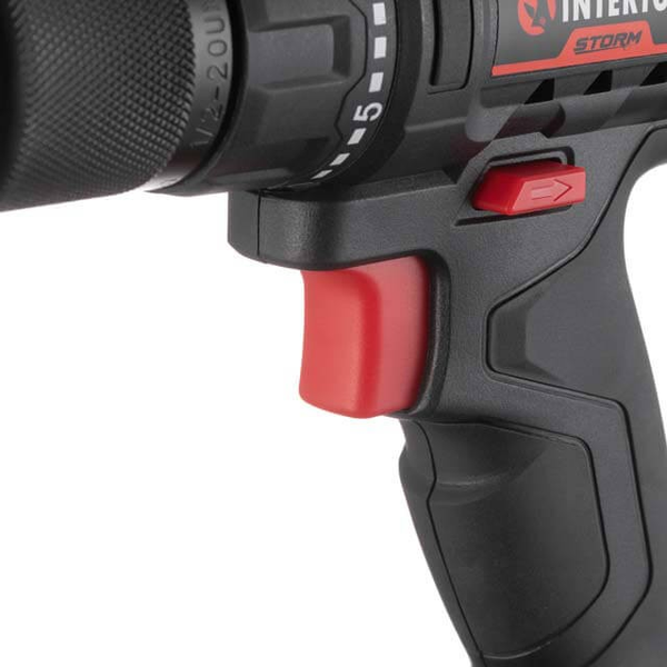 Акумуляторний дриль-шуруповерт INTERTOOL WT-0350, 20 В, 35 Нм, 0-1500 об/хв, 2-13 мм, Li-Ion 2Аг, кейс WT-0350 фото