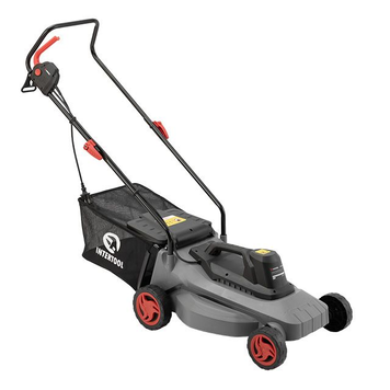 Газонокосилка электрическая INTERTOOL DT-2262, 1.8 кВт, 230 В~50 Гц, 3000 об/мин, ширина захвата 400 мм, высота среза 25-75 мм, контейнер 35 л DT-2262 фото