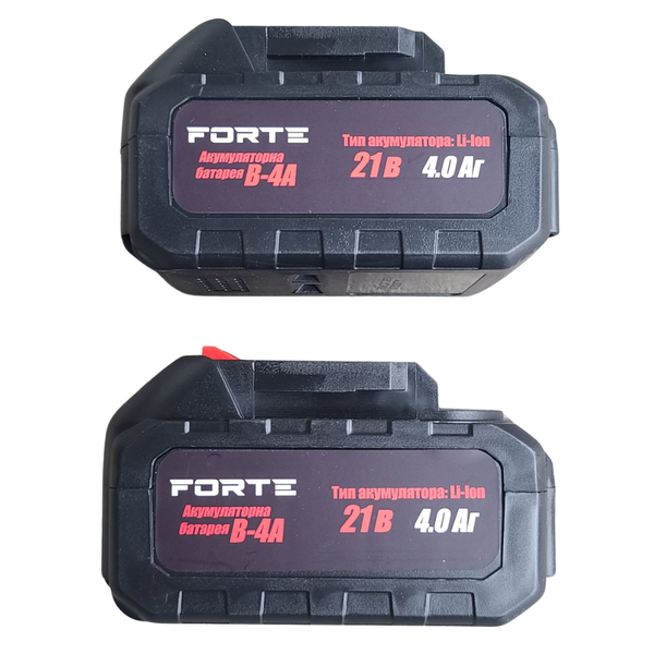 Акумуляторна ланцюгова пила Forte CS-40B, 40 см, 40В, 1600 Вт, 2&times;4 А&middot;год 150524 фото