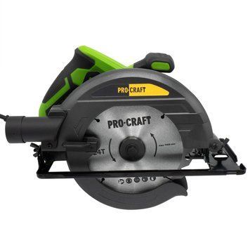 Дисковая пила Procraft KR1400 &ndash; 1400 Вт, диск 185 мм, 5000 об/мин 014008 фото