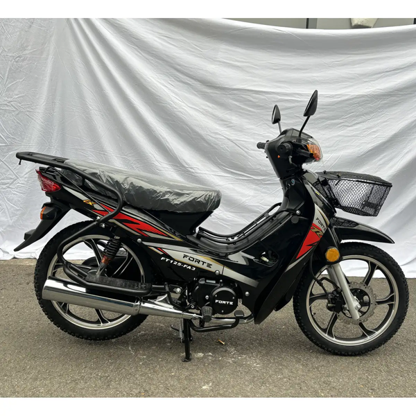 Мотоцикл дорожній Forte FT125-FA3 125 см&sup3;, 4-тактний, 80 км/год, витрата 1.9 л/100 км, електростарт, чорний 136956 фото