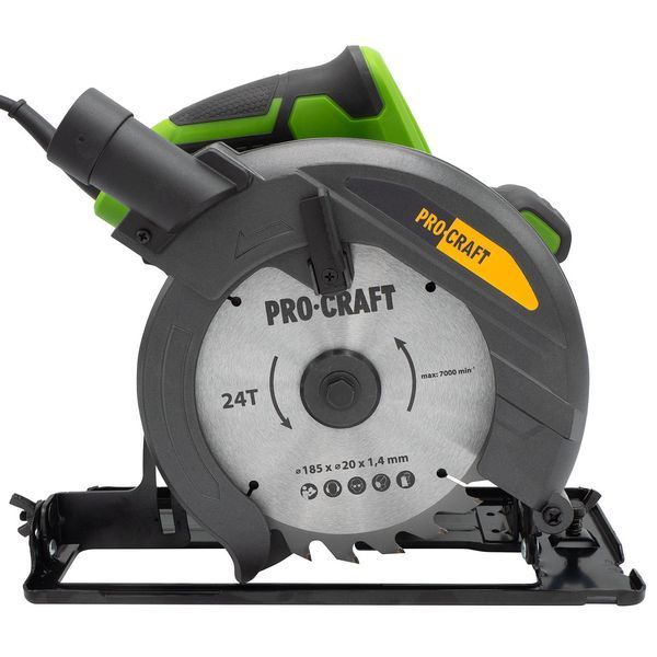 Дискова пила Procraft KR1400 &mdash; 1400 Вт, диск 185 мм, 5000 об/хв 014008 фото