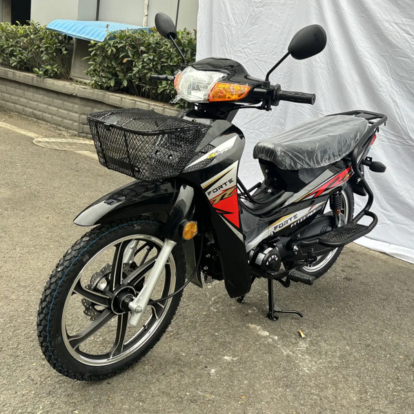 Мотоцикл дорожній Forte FT125-FA3 125 см&sup3;, 4-тактний, 80 км/год, витрата 1.9 л/100 км, електростарт, чорний 136956 фото