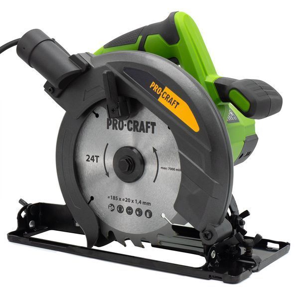Дискова пила Procraft KR1400 &mdash; 1400 Вт, диск 185 мм, 5000 об/хв 014008 фото
