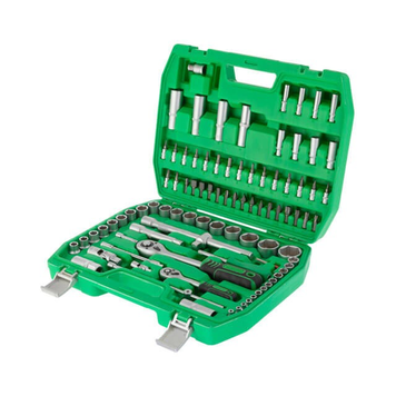 Набор Инструментов INTERTOOL 1/2" & 1/4", 94 ед., углеродистая сталь ET-6094SP фото