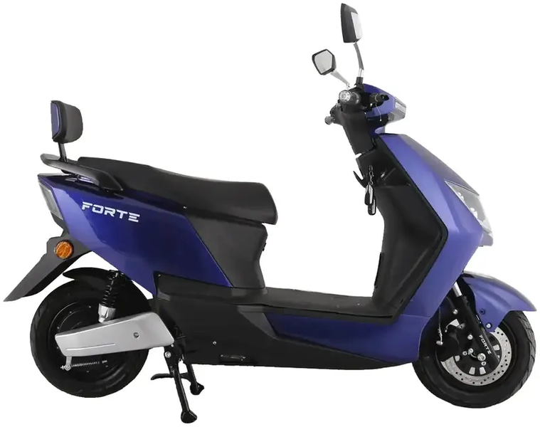 Електроскутер FORTE T3 60В 20Аг, 2000Вт, до 45 км/год, запас ходу 50 км, синій 143127 фото
