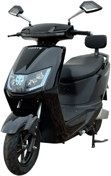 Електроскутер FORTE T3 60В 20Аг, 2000Вт, до 45 км/год, запас ходу 50 км, чорний 143129 фото