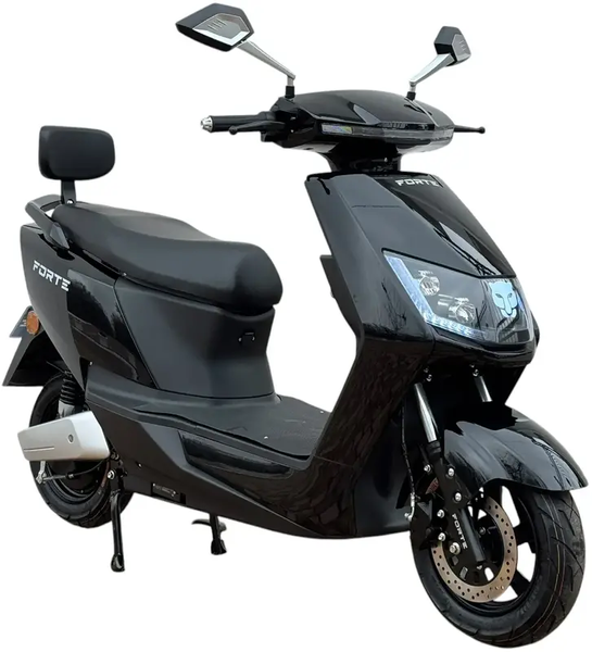 Електроскутер FORTE T3 60В 20Аг, 2000Вт, до 45 км/год, запас ходу 50 км, чорний 143129 фото