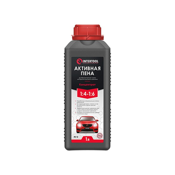 Активная пена для бесконтактной мойки INTERTOOL, концентрат 1 л, 1:4 - 1:6 FS-9011 фото