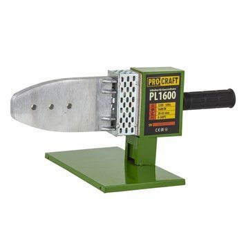 Паяльник для пластикових труб Procraft PL1600, 800 Вт, 50-300 &deg;С, Насадки 20,25,32,40,50,63 мм, кейс PL1600 фото