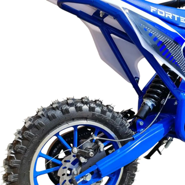 Пітбайк дитячий акумуляторний FORTE PB1000E 36В, 1000Вт, 3 швидкості, дискові гальма, синій 141272 фото