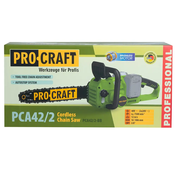 Аккумуляторная цепная пила Procraft PCA42/2 (Без АКБ и ЗУ) 030422 фото