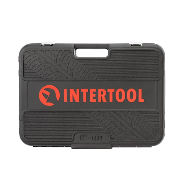 Набір інструментів INTERTOOL STORM, 233 шт., 1/2", 3/8", 1/4", Cr-V ET-8233 фото